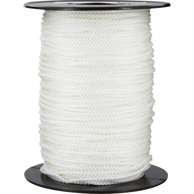 Drisse pré étirée noire diamètre 6 mm - bobine de 100 m Drisse pré étirée noire diamètre 6 mm - bobine de 100 m