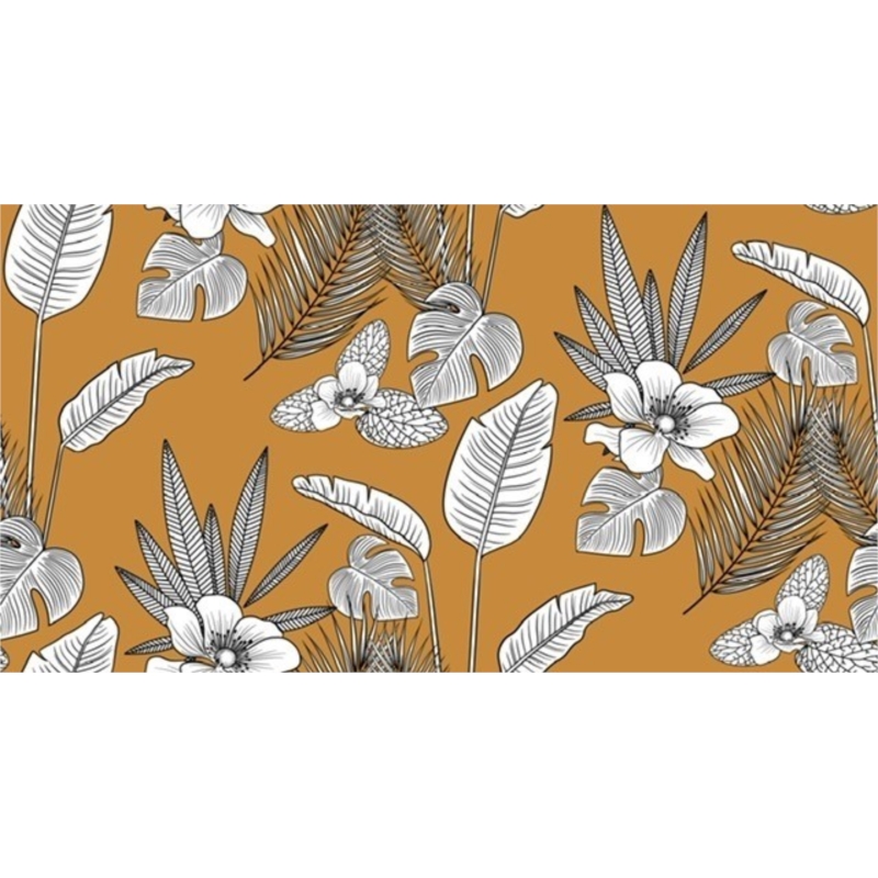 Tissu Velours Glacé Imprimé Floral Bleu, Crème, Violet - Largeur 58 Pouces, Vendu Au Mètre, Neuf