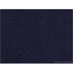 Tissu éponge bouclette Curly 150cm - Couleur Bleu Nuit