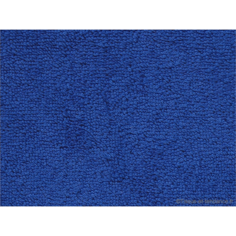 Tissu éponge bouclette Curly 150cm - Couleur Bleu Royal