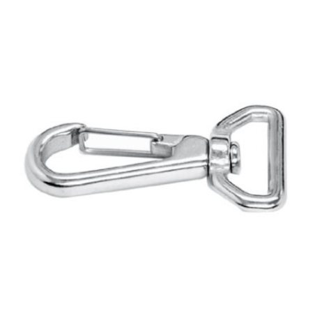 Mousqueton Inox 316 Avec Boucle Sangle 25mm - Qualité A4, Made In France